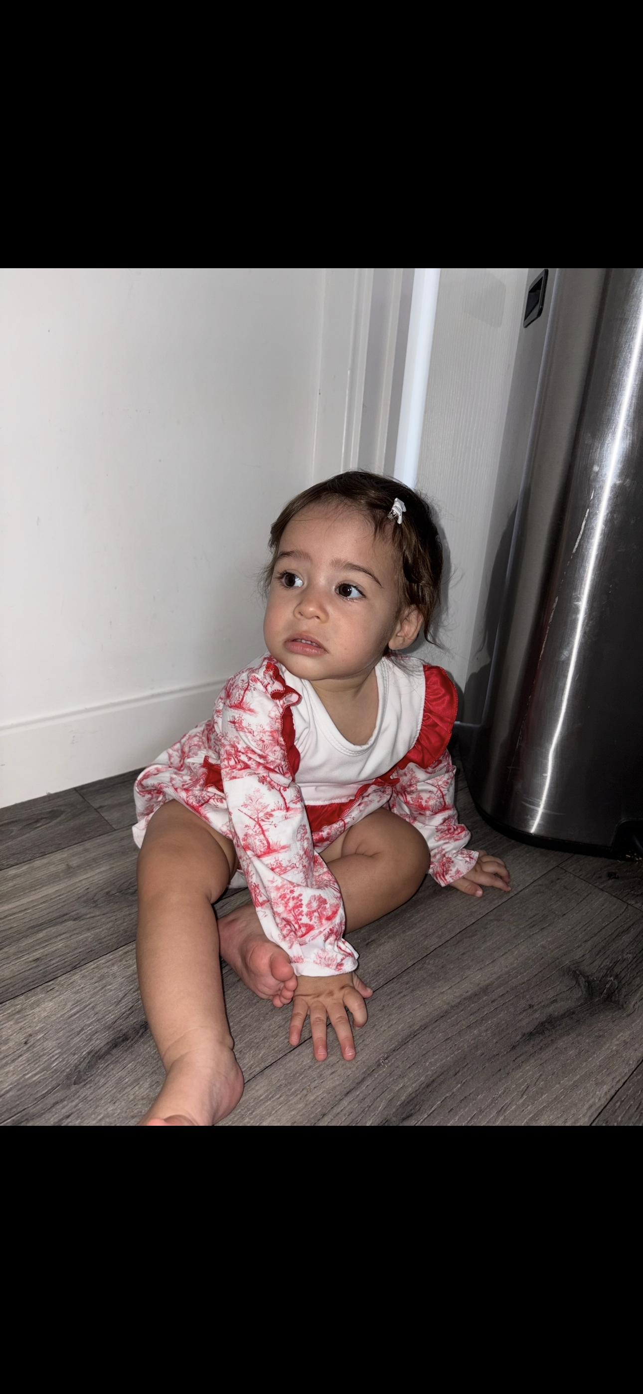 PREORDER Red Toile Christmas Romper