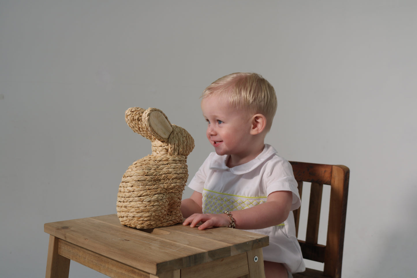 Boys Smocked Lemon Romper