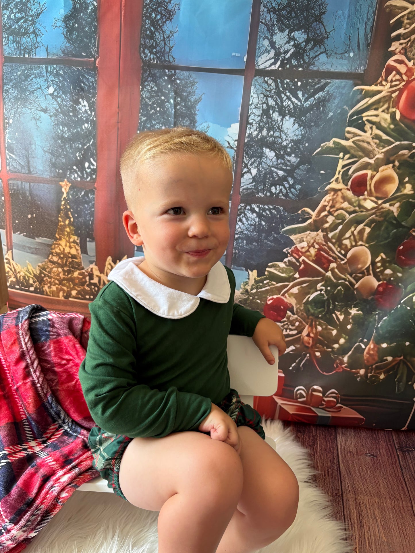 PREORDER Boys Green Tartan Jam Set