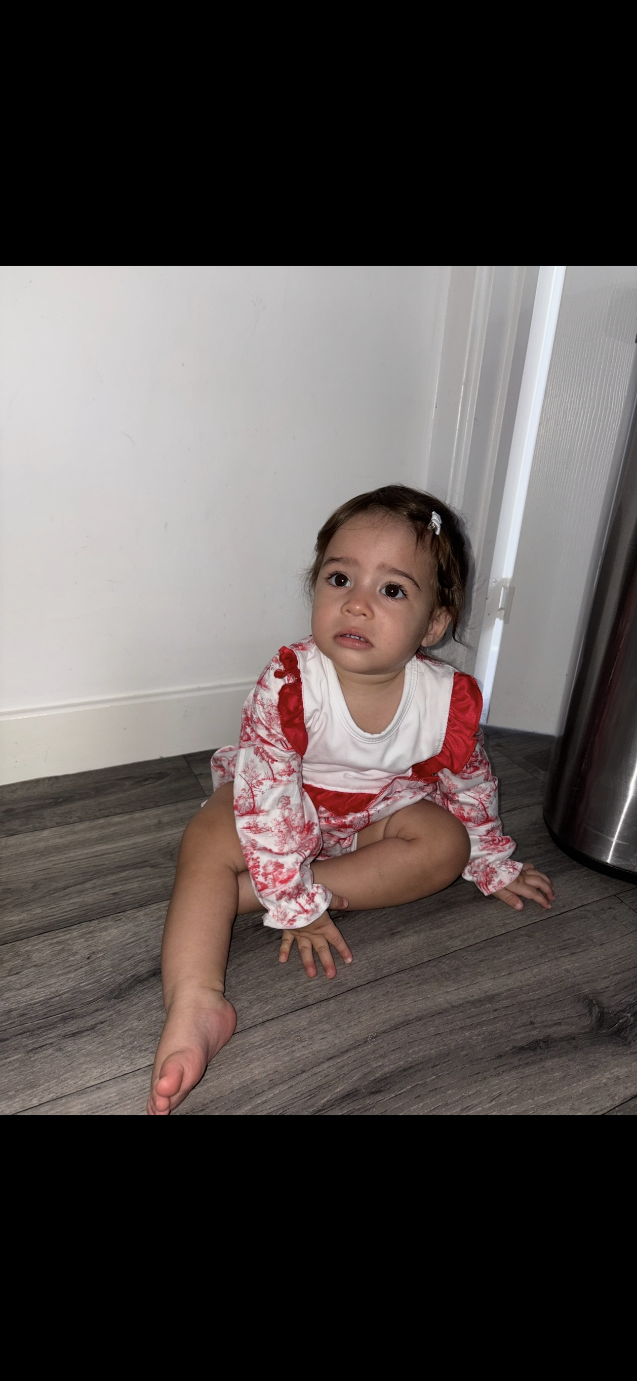 PREORDER Red Toile Christmas Romper