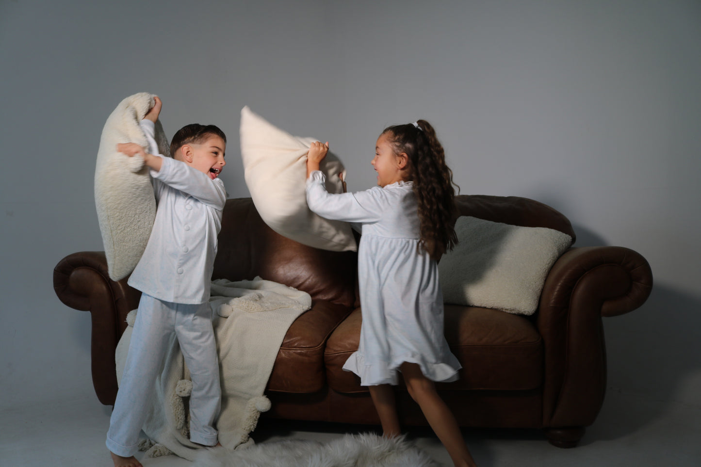 Boys Bunny Toile Pyjamas