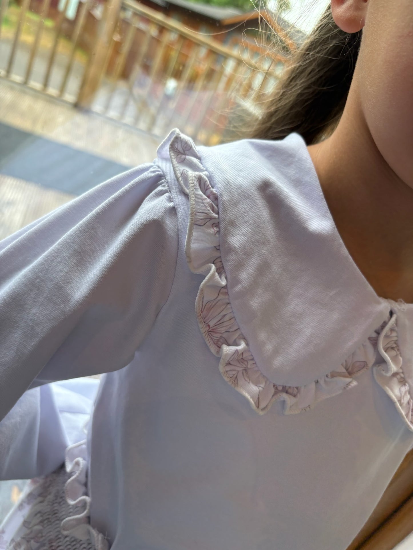 Floral and Bow Toile Skirt and Top