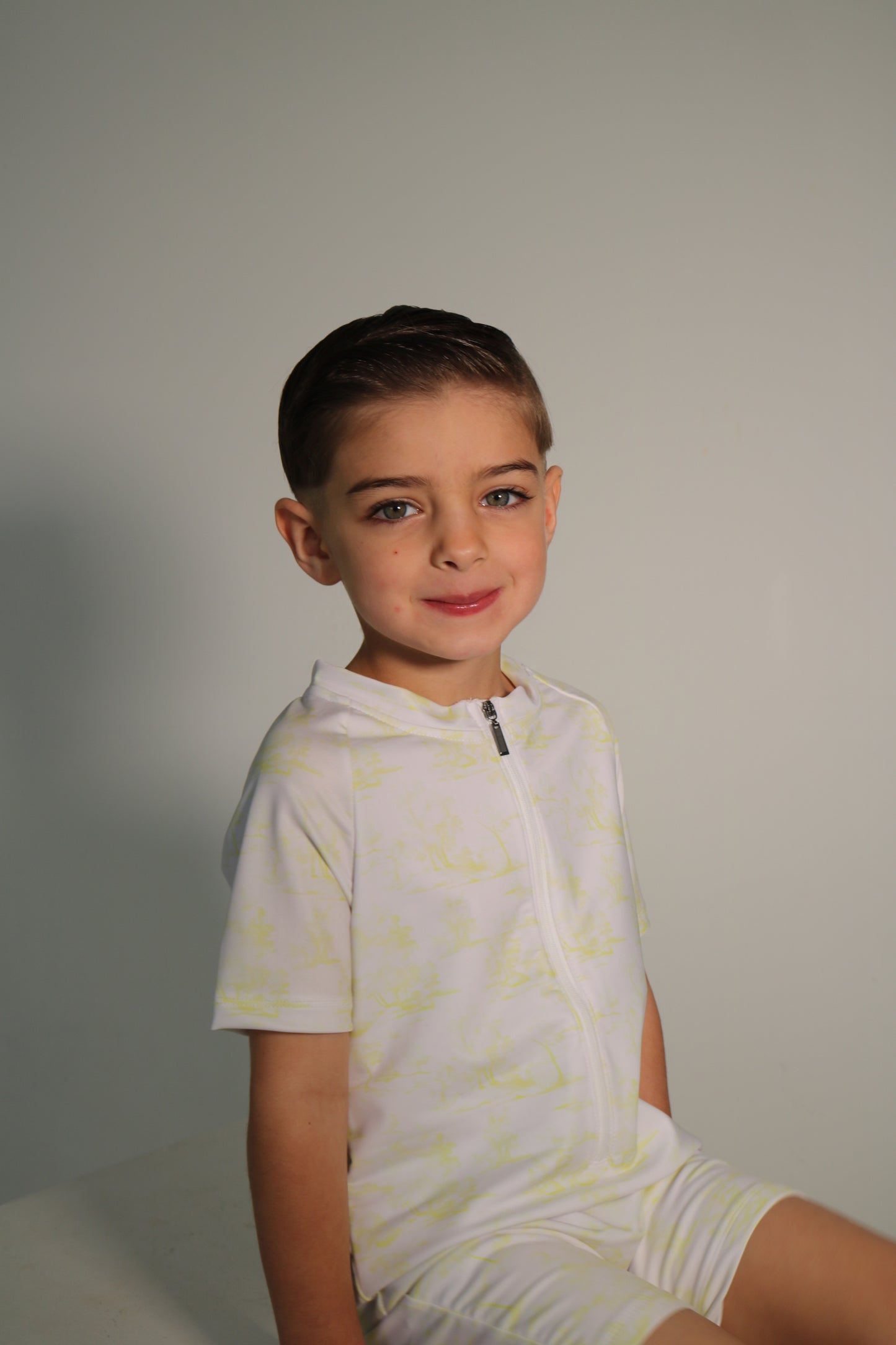 Boys Lemon Toile Swimsuit