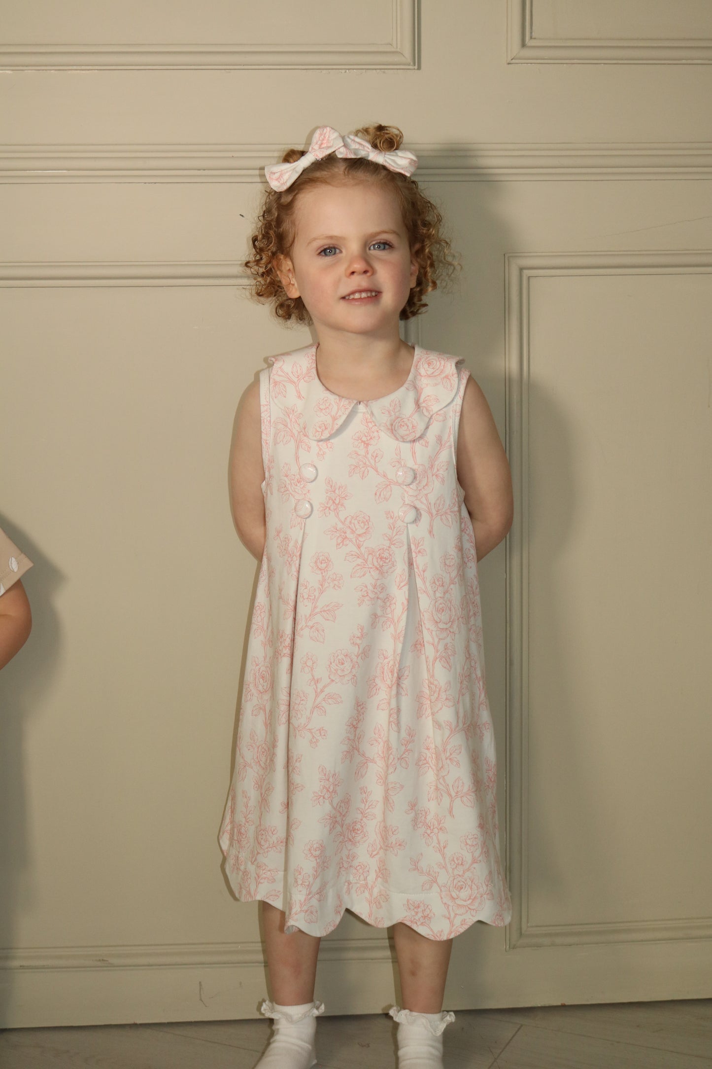 Girls Pink Floral Dress