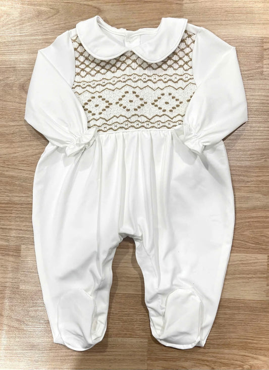 Unisex Smocked Babygrow