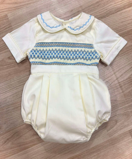 Boys Smocked Romper