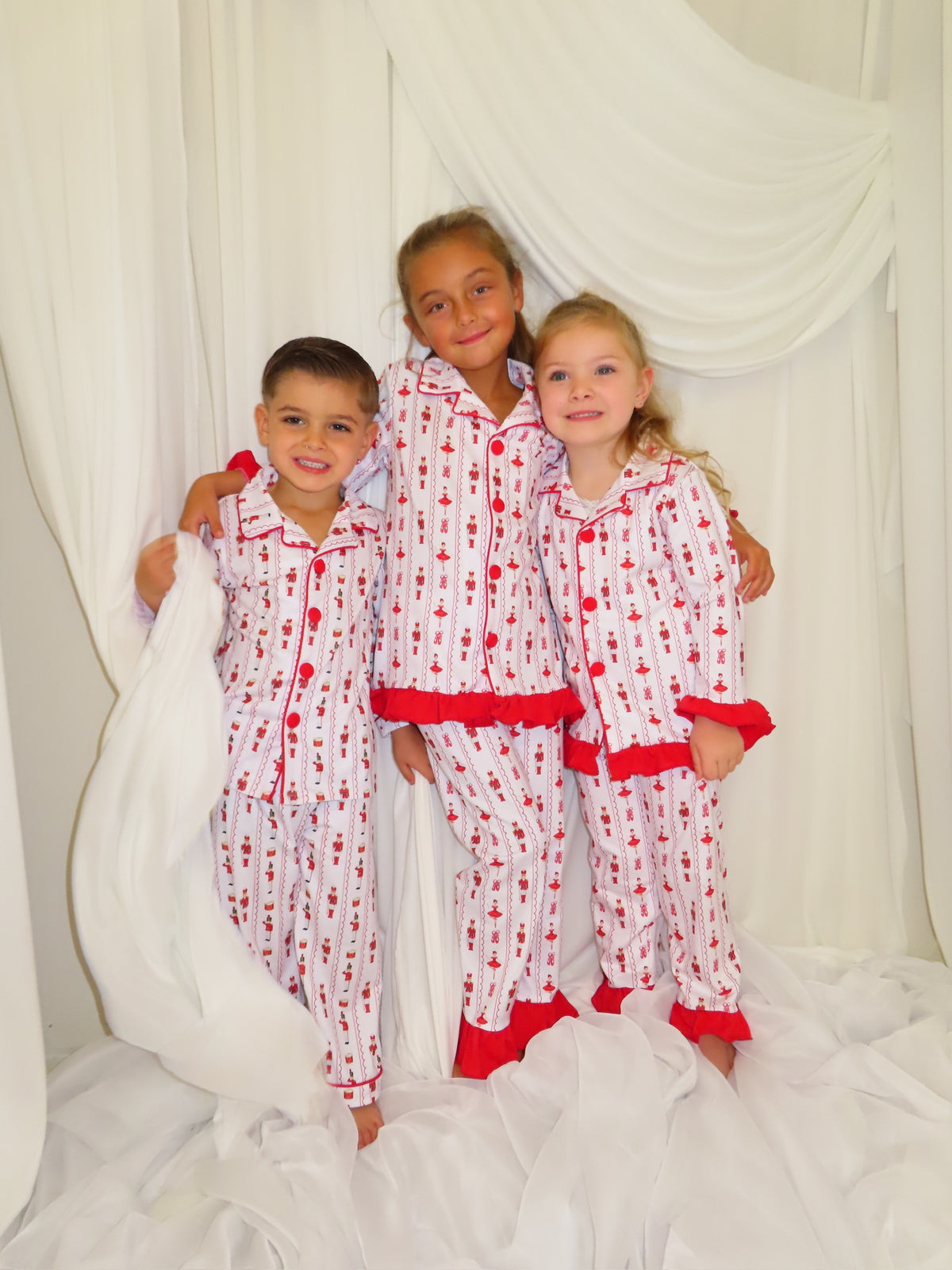 Girls Red Nutcracker Christmas PJs