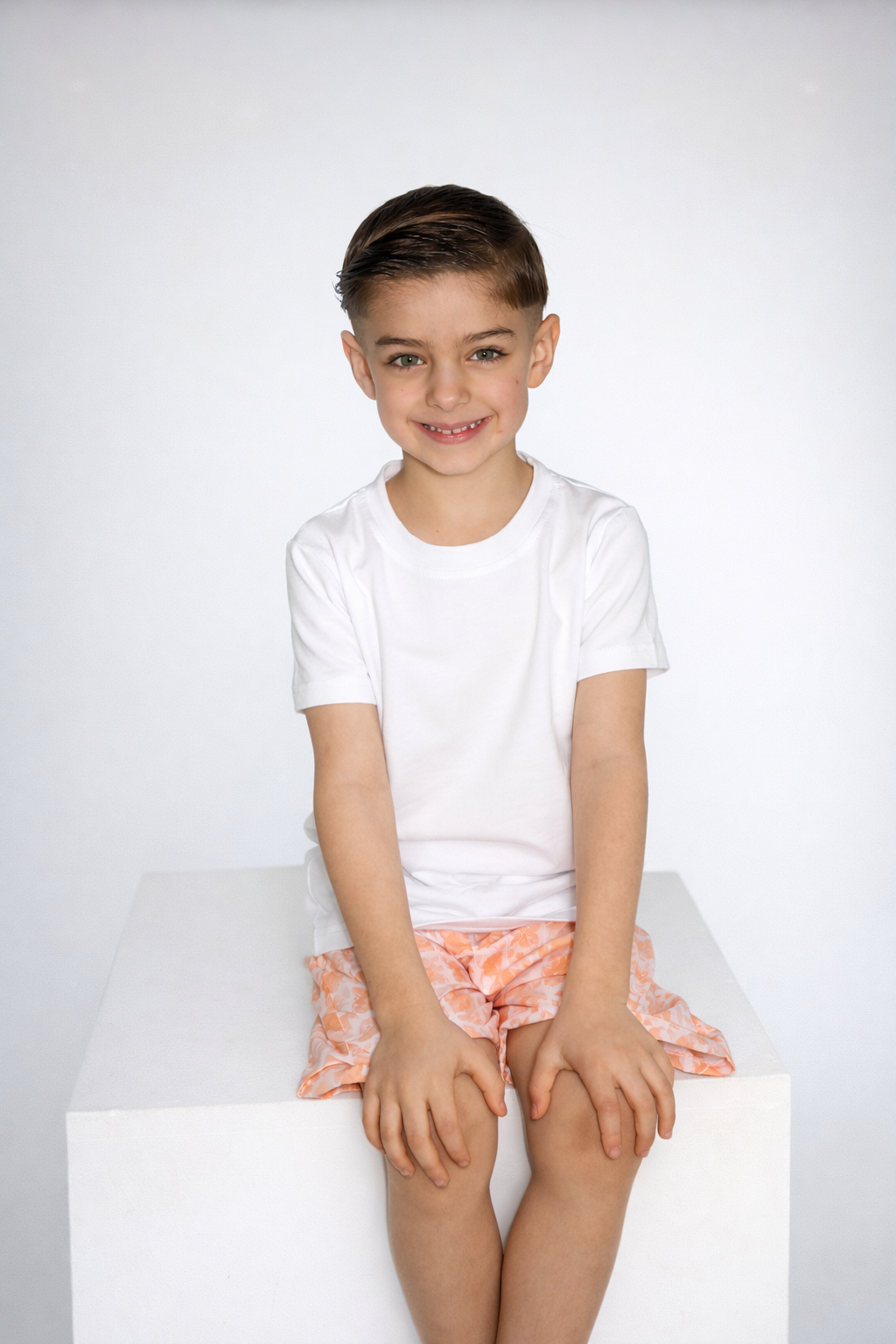 Boys Amalfi Tile Swim Shorts and Top