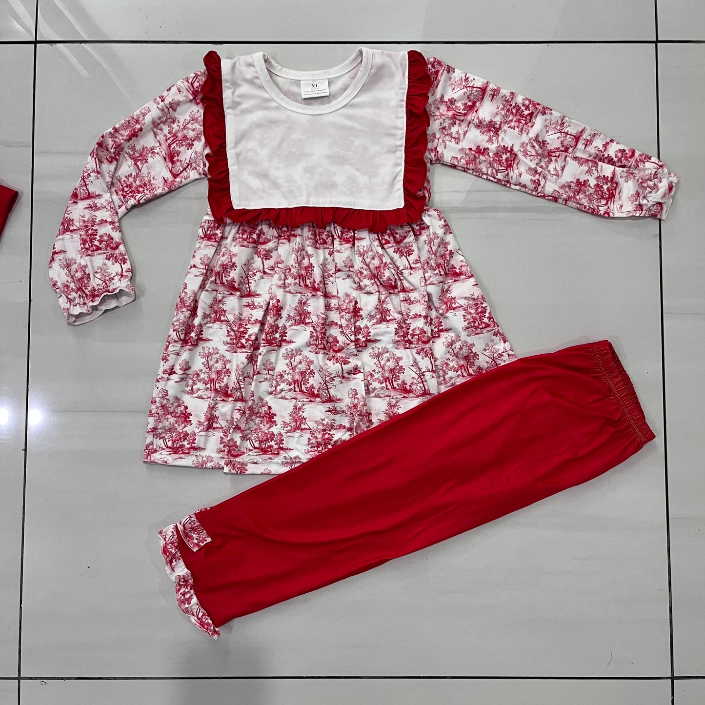 PREORDER Red Toile Christmas Loungewear