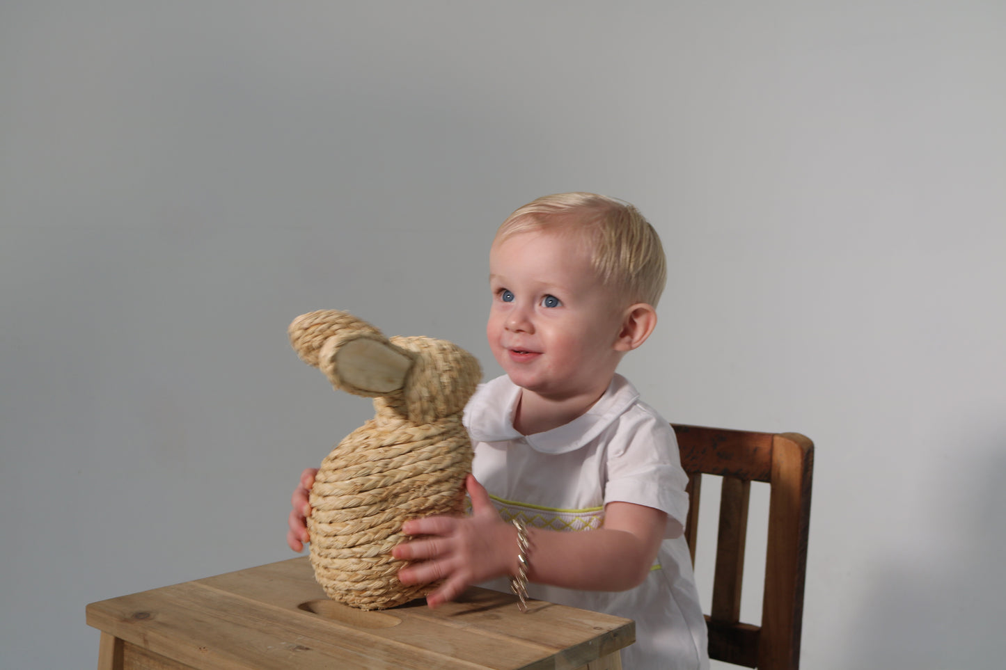 Boys Smocked Lemon Romper