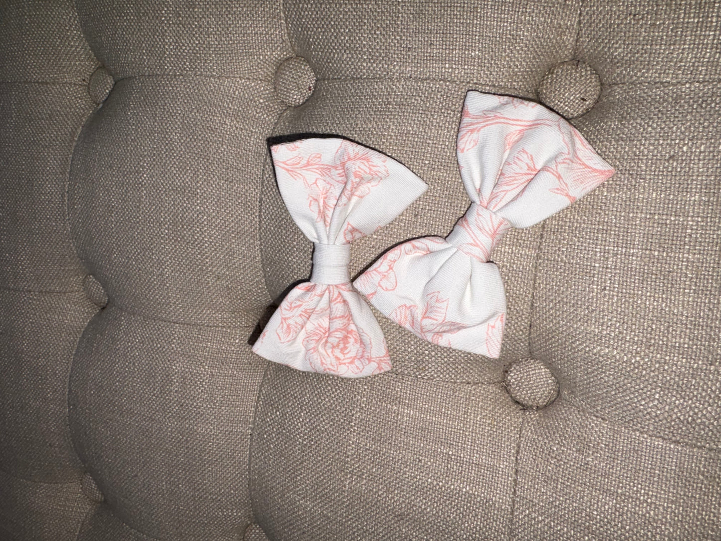 Pink Floral Hairbow