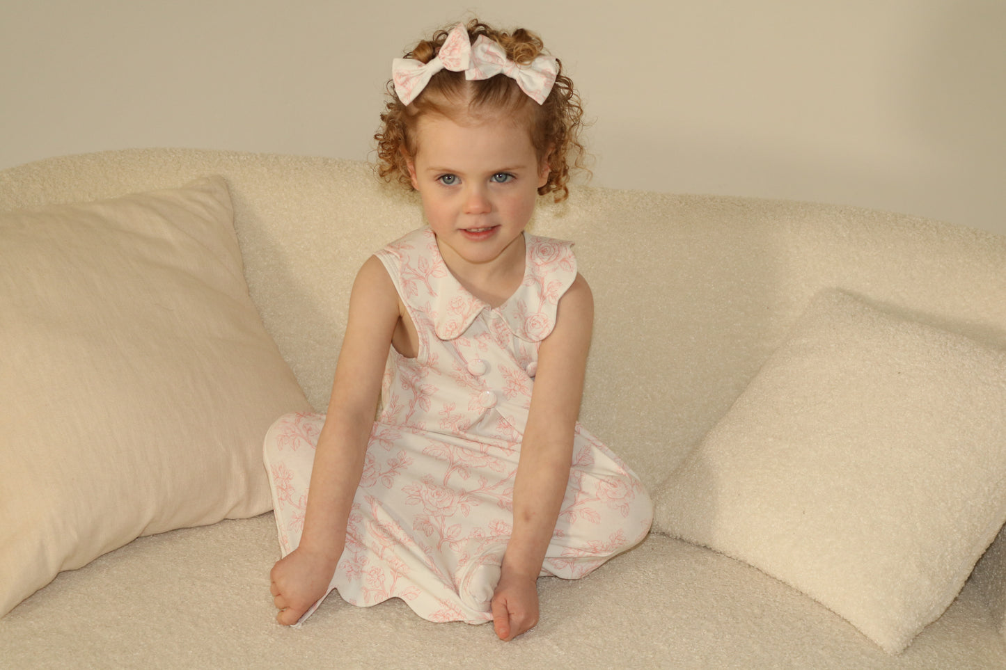 Girls Pink Floral Dress