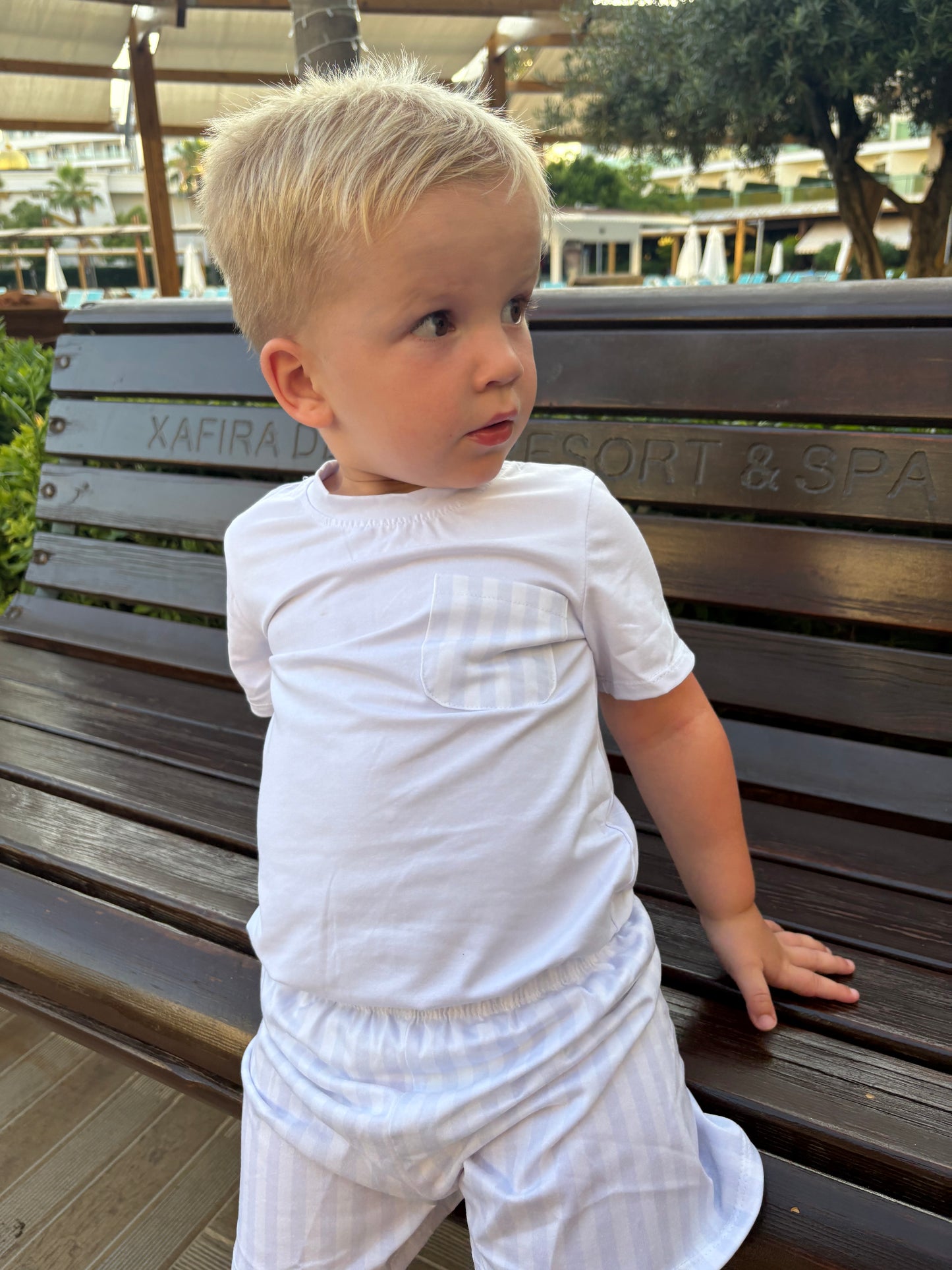 Stripe Top and Shorts