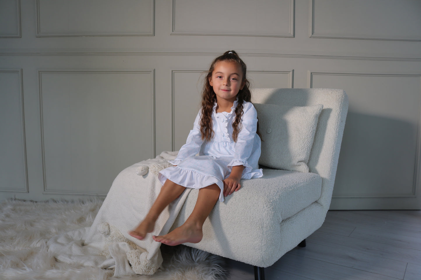 Girls Bunny Toile Nightdress