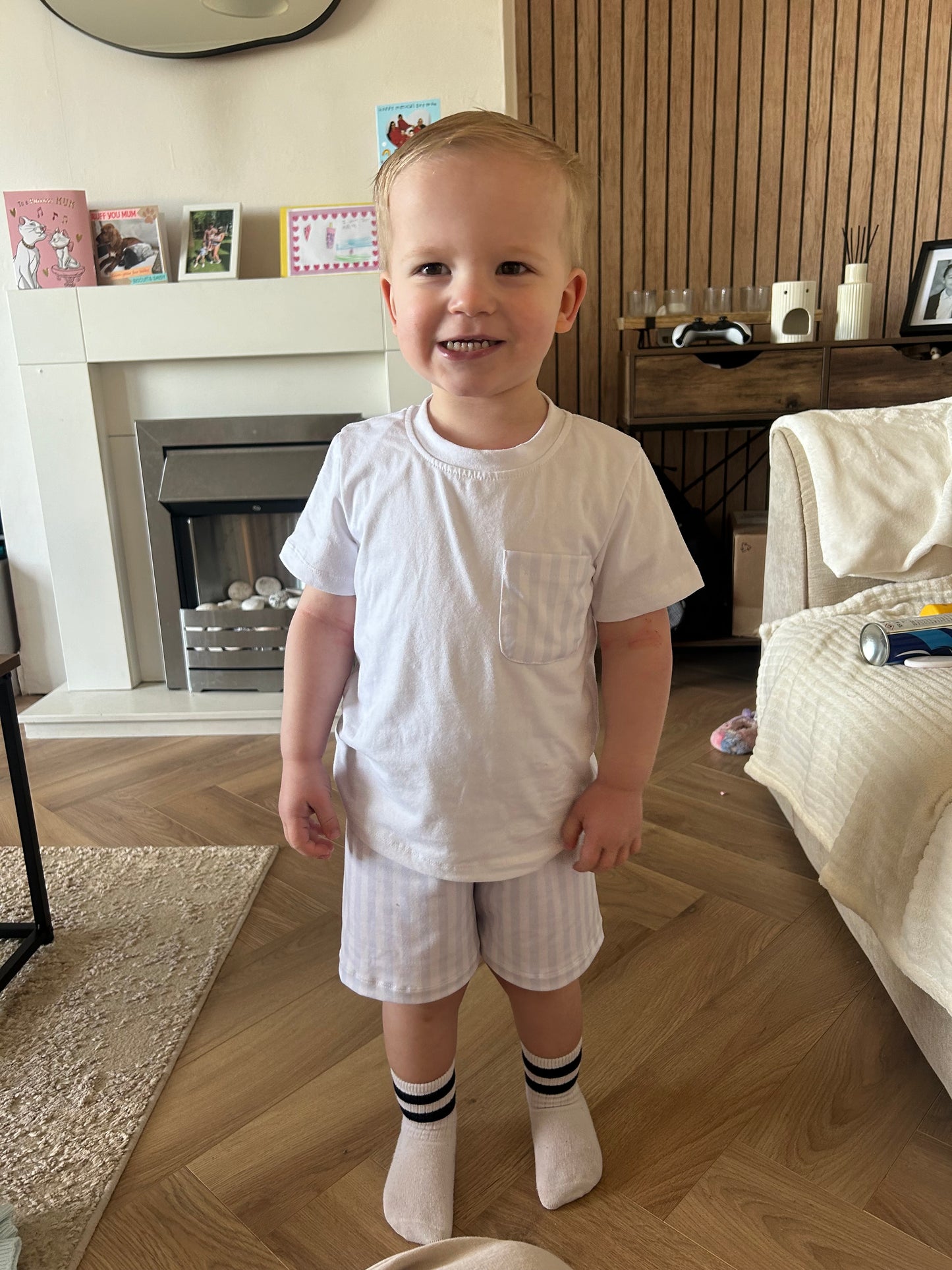 Stripe Top and Shorts
