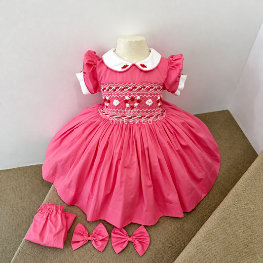 Pretty in pink smock dress